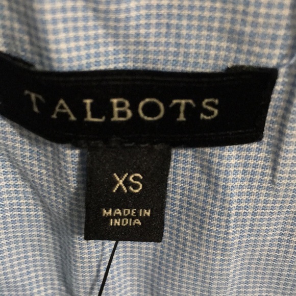 Talbots blue sleeveless blouse - Picture 4 of 5